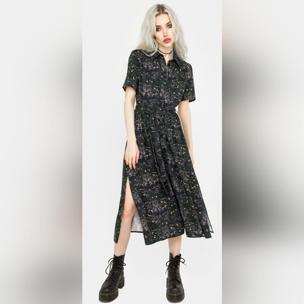Disturbia Cailleach Midi Shirt Dress